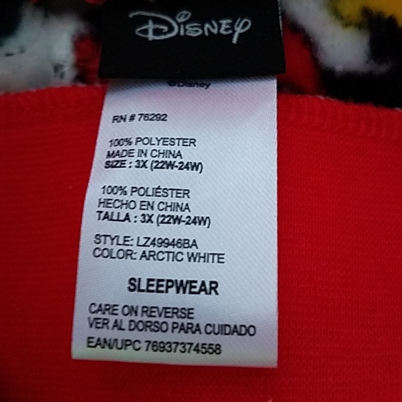 Disney Womens Plus 3X Sleep, Lounge, Pajama Pants - Picture 6 of 8